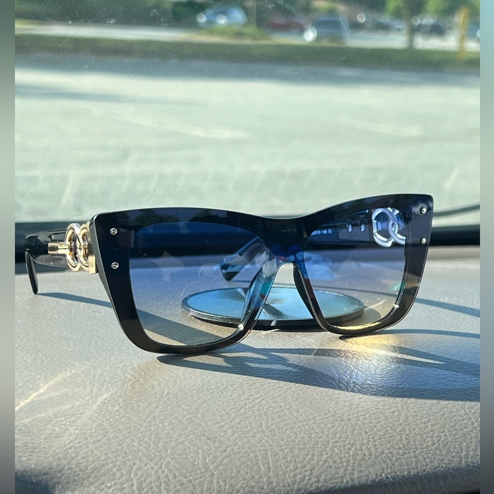 Stylish Oversized Cat Eye Sunglasses for Women - Gradient Lenses Multico… - Picture 16 of 16